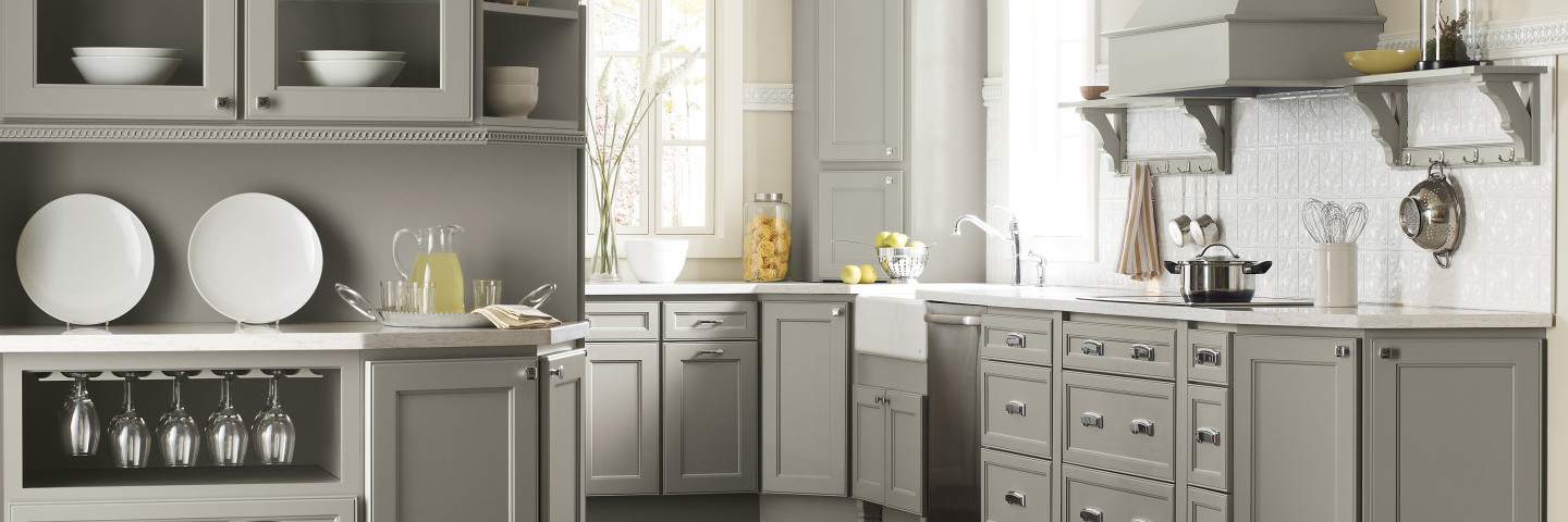 grey shaker kitchen cabinets
