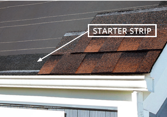 starter strip roofing component