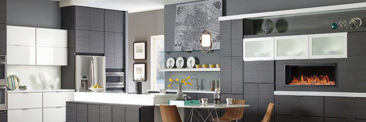 grey kitchen cabinets