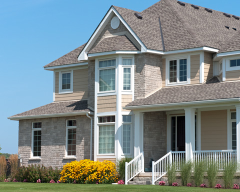 Residential bay windows and double hung windows